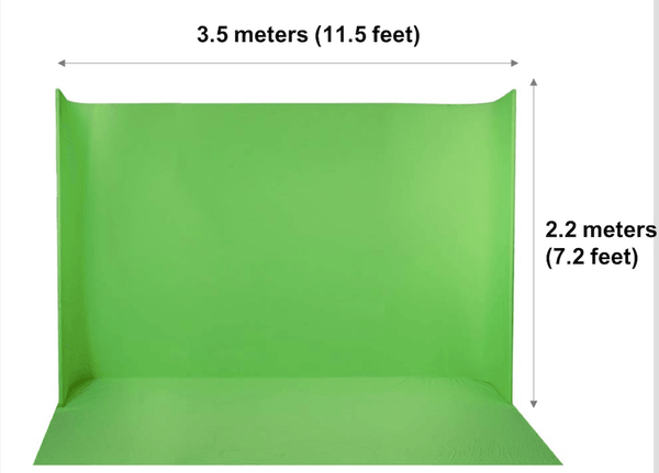 Nanlite / Ledgo LG-3522U 11.5x7.2ft Self standing Green Screen / Chroma Screen Collapsible Kit w/ Portable Carrying Bag Model LG-3522U - MQ Group