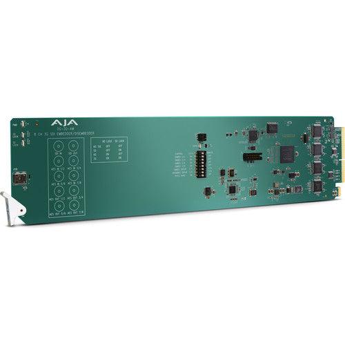 AJA OpenGear 8-Channel AES Embedder/Disembedder utilizing BNC connectors - MQ Group