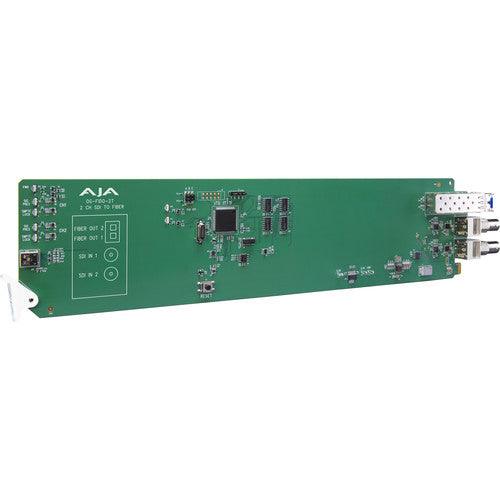 AJA OpenGear 2-Channel 3G-SDI to Single Mode LC Fiber Transmitter - MQ Group