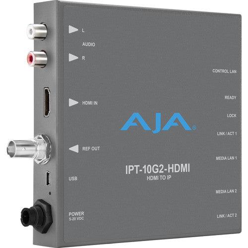 AJA HDMI to SMPTE ST 2110 Video and Audio IP Encoder with Hitless Switching - MQ Group